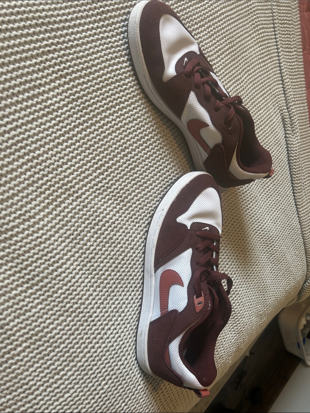 Nike Women’s SB Alleyoop Athletic Sneakers - Maroon and White